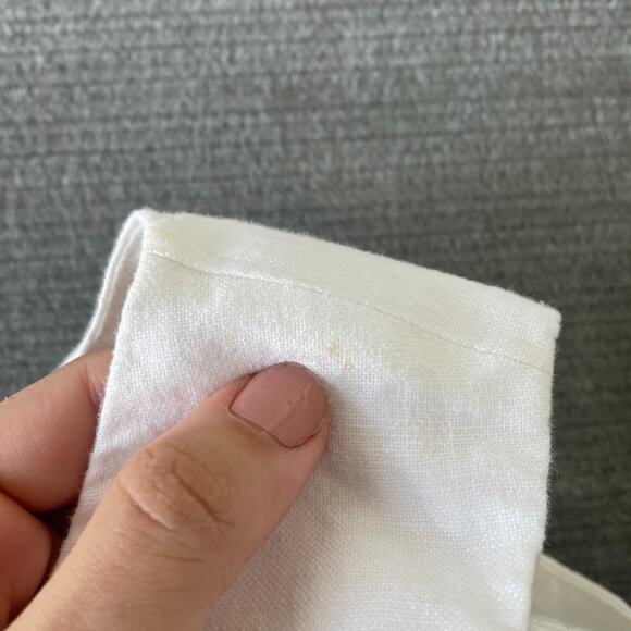 Gap Linen Vest Women M Linen Blend White Button Clean Minimalist Classic - Picture 5 of 7